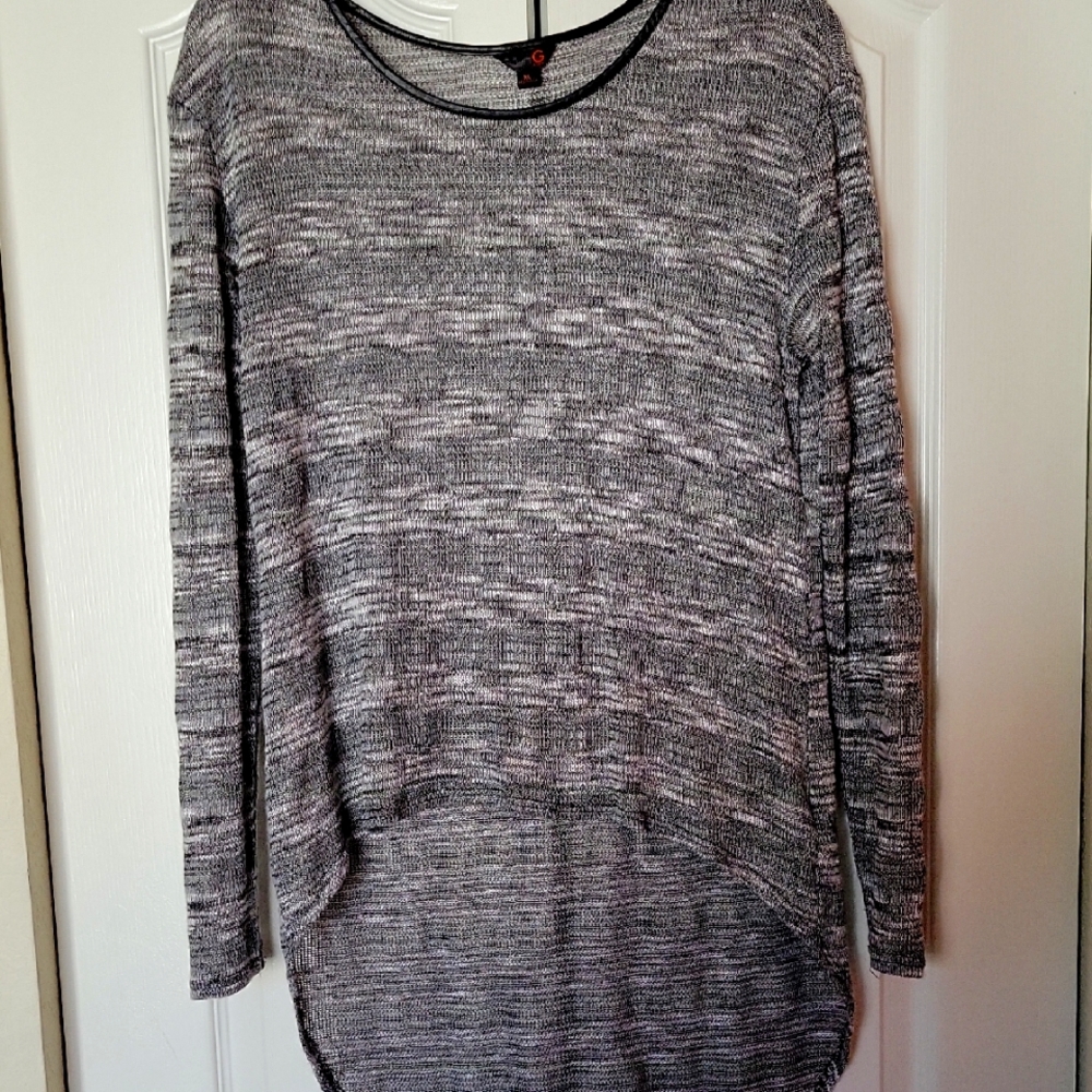 G By Guess Gray Long Sleeve Women's Top